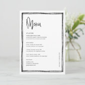 手書フランスのき結婚テーブル メニュー (スタンド正面)