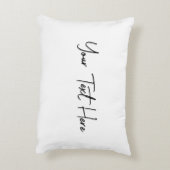 手書ミニマルきモダンのカスタム文字 アクセントクッション (裏面(縦))