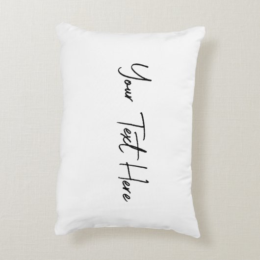 手書ミニマルきモダンのカスタム文字 アクセントクッション (裏面(縦))