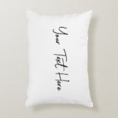 手書ミニマルきモダンのカスタム文字 アクセントクッション (正面(垂直))