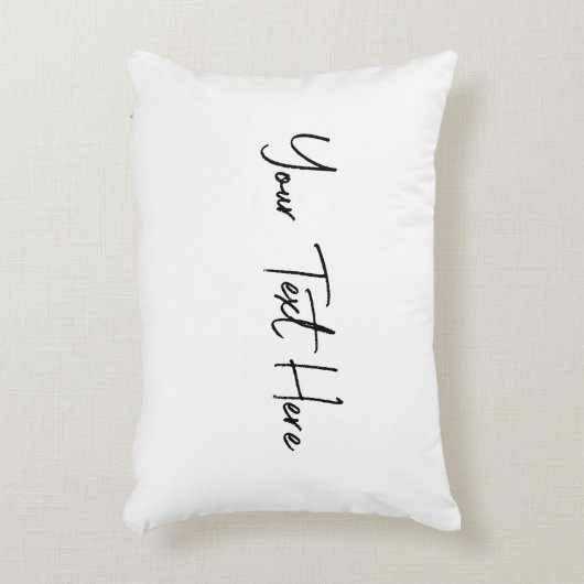 手書ミニマルきモダンのカスタム文字 アクセントクッション (正面(垂直))