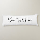 手書ミニマルきモダンのカスタム文字 ボディピロー (裏面)