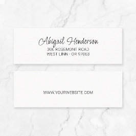 手書ミニマルき10a |ミニ名刺 スキニー名刺