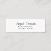 手書ミニマルき10a |ミニ名刺 スキニー名刺 (正面)