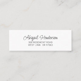 手書ミニマルき10a |ミニ名刺 スキニー名刺