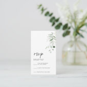 手書モダンきの返信用カード エンクロージャーカード (スタンド正面)