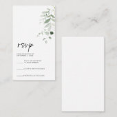 手書モダンきの返信用カード エンクロージャーカード (正面/裏面)