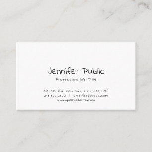 手書モダンきエレガントのシンプルプロフェッショナル 名刺