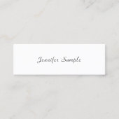 手書モダンきエレガントプロフェッショナルテンプレート スキニー名刺 (正面)