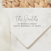 手書モダンきエレガント差出人住所 ラバースタンプ