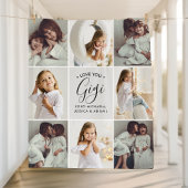 手書モダンきスクリプト愛Gigi 8写真 フリースブランケット