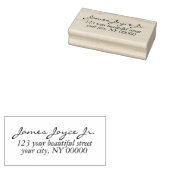 手書モダンきスタイリッシュ差出人住所 ラバースタンプ (押印)