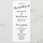 手書モダンきタイポグラフィシンプル白 プログラム (正面)