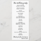 手書モダンきタイポグラフィシンプル白 プログラム (裏面)