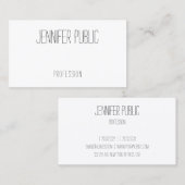 手書モダンきパーソナライズされたシンプルテンプレート 名刺 (正面/裏面)