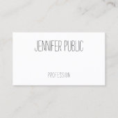 手書モダンきパーソナライズされたシンプルテンプレート 名刺 (正面)