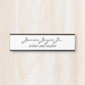 手書モダンき名スタイリッシュの職業 サインプレート (正面)