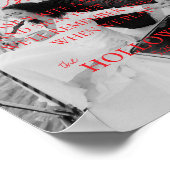 手書モダンき遊のカードゲストブックサイン ポスター (角)