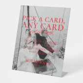 手書モダンき遊のカードゲストブックサイン 台座サイン (正面)