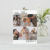 手書モダンき4数々の – 写真クリスマスホリデー シーズンカード (スタンド正面)