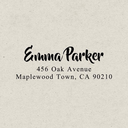 手書モダンはっきりしたきスクリプシンプルト セルフインキングスタンプ