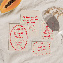 手書ユニーク予測できな結婚モダンヴィンテージ