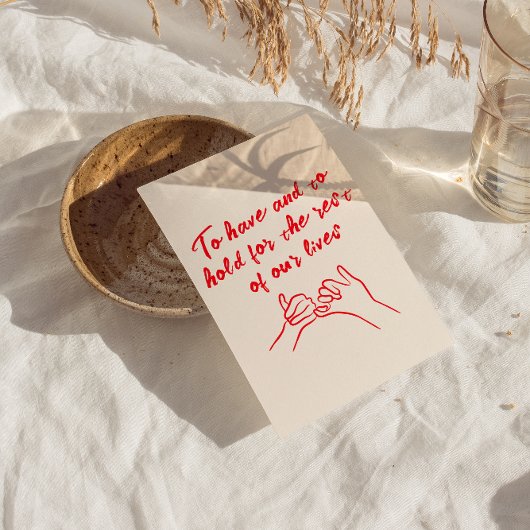 手書ユニーク予測できな結婚モダンヴィンテージ 招待状