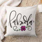 手書付きファビオラ クッション (ブランケット)