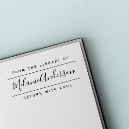 手書名 |のモダンライブラリから セルフインキングスタンプ