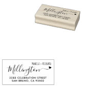 手書家の名結婚前差出人住所 ラバースタンプ (押印)