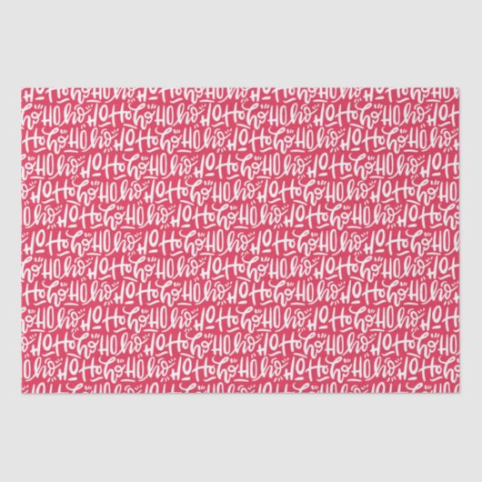 手書式クリスマスサンタホホホホホ 薄葉紙 (正面)