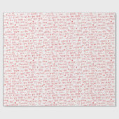 手書愛台本タイポグラフィ ラッピングペーパー (フラット)