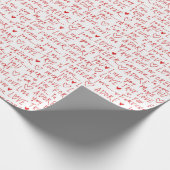 手書愛台本タイポグラフィ ラッピングペーパー (角)