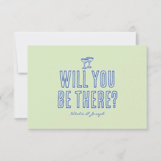 手書描カラフルレトロファンキーズ 出欠カード (裏面)