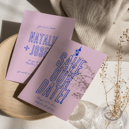 手書描カラフルレトロユニークズ セーブザデート