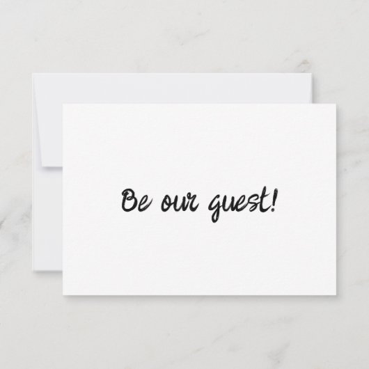 手書描モダンレトロ結婚枠 出欠カード (裏面)