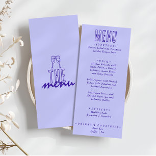 手書描モダン結婚はっきりしたレトロ メニュー