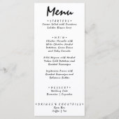 手書描ユニーク結婚予測できなレトロ メニュー (正面)