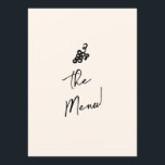 手書描ユニーク結婚予測できなレトロ メニュー<br><div class="desc">レトロファンキーな黒モダン白のディナ予測できなーメ結婚。クリーミーな乳白色の背景と黒い手のタイポグラフィのシックなテンプレートデザインを特徴とす書る。手描きのボトルとシャンパンのガラスとケーキを前面に置き、背面にグリップレースパーフェクトとスイート全体にマッチ。</div>