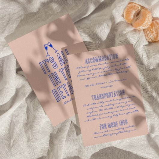 手書描ヴィンテージ結婚レトロ詳細 エンクロージャーカード