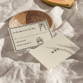 手書描予測できなユニークヴィンテージ 出欠カード