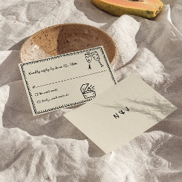 手書描予測できなユニークヴィンテージ 出欠カード