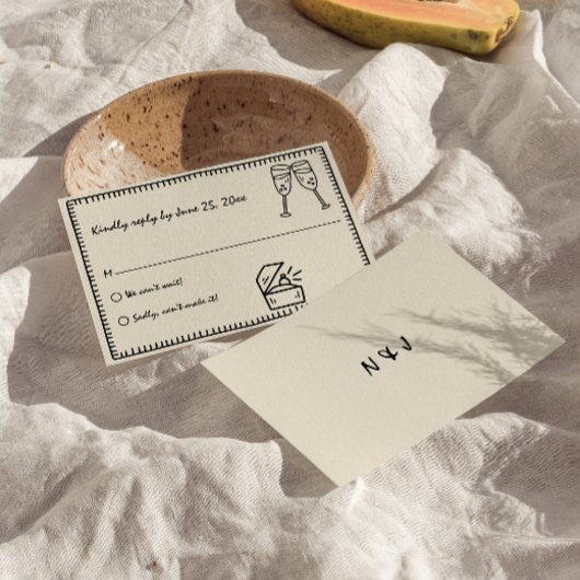 手書描予測できなユニークヴィンテージ 出欠カード