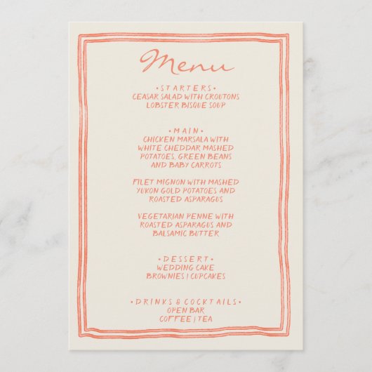 手書描絵を描は笑う メニュー (正面)