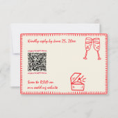 手書描QR予測できなコード 出欠カード (正面)