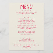 手書明カラフルらファンキーモダンい メニュー (正面)