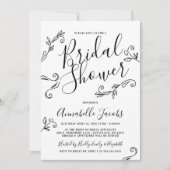 手書書の離れブライダルシャワー 招待状 (正面)
