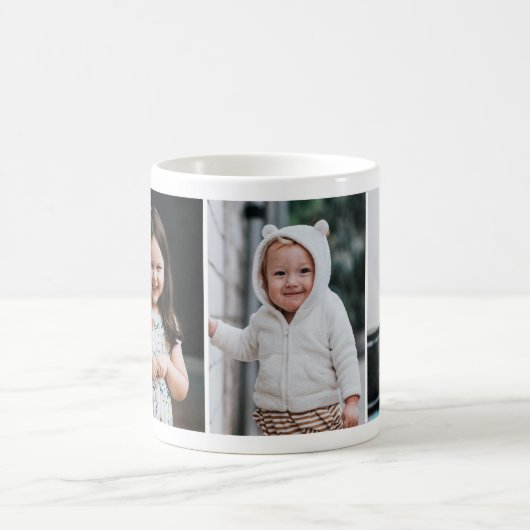 手書最高のきグランドパエバー3 – 写真コラージュ コーヒーマグカップ (中央)