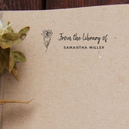 手書植物学カスタム図書室 セルフインキングスタンプ