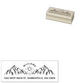 手書素朴名前をカスタムする差出人住所 ラバースタンプ (押印)